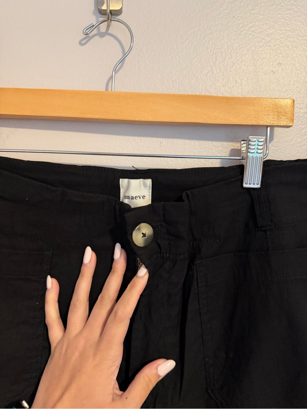 Anthropologie Maeve Colette Wide Leg Pant in Black Linen Blend size 16W - Picture 3 of 8